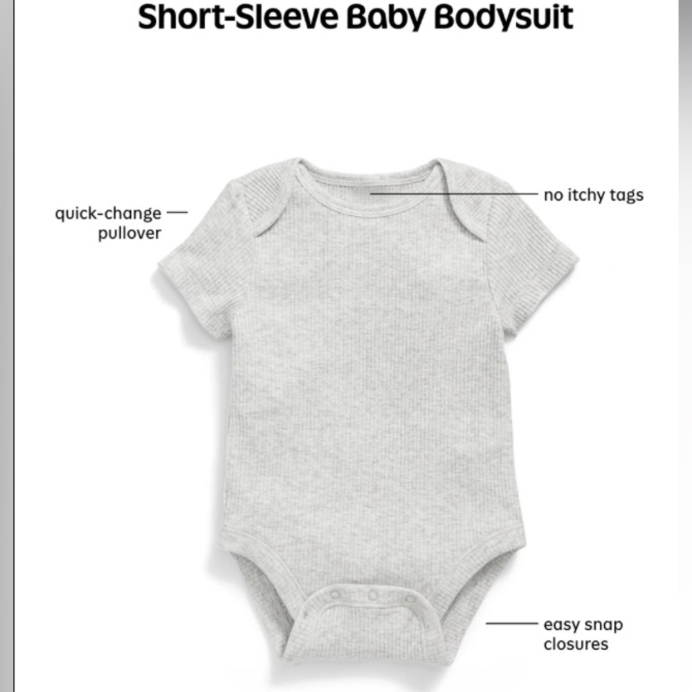 Kids-Baby Gap gray ribbed onesie and pants set- (3-6) months